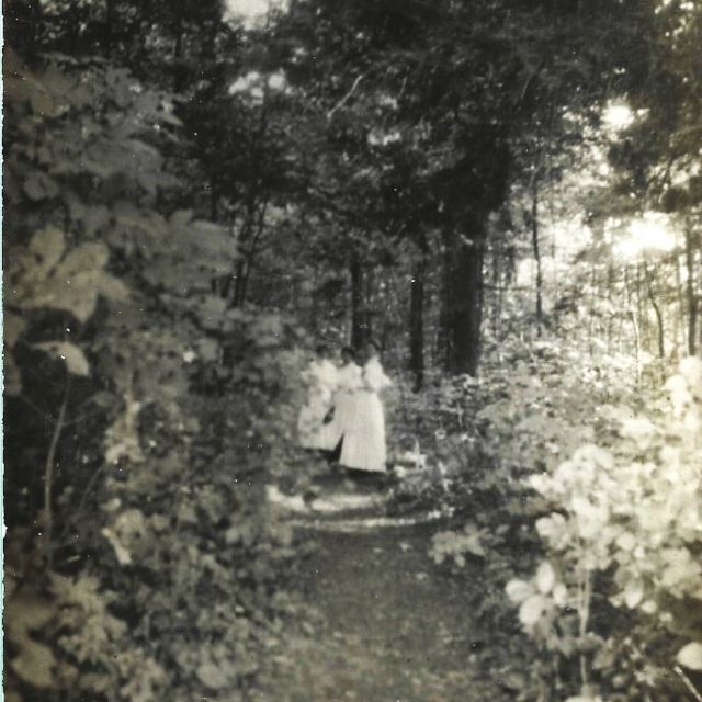 Ladies on one of the many walking paths Terrace Park, New York.