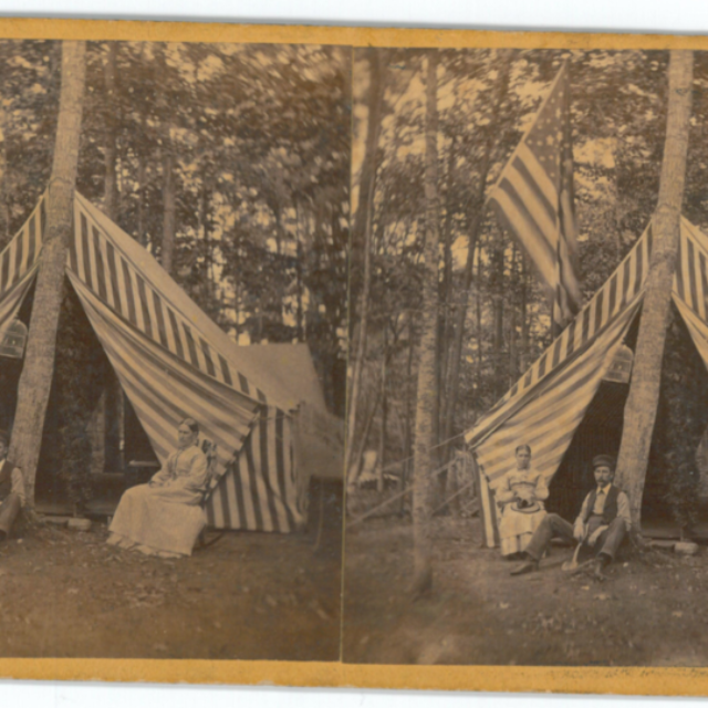 Tent camping at Terrace Park, near Morristown, NY