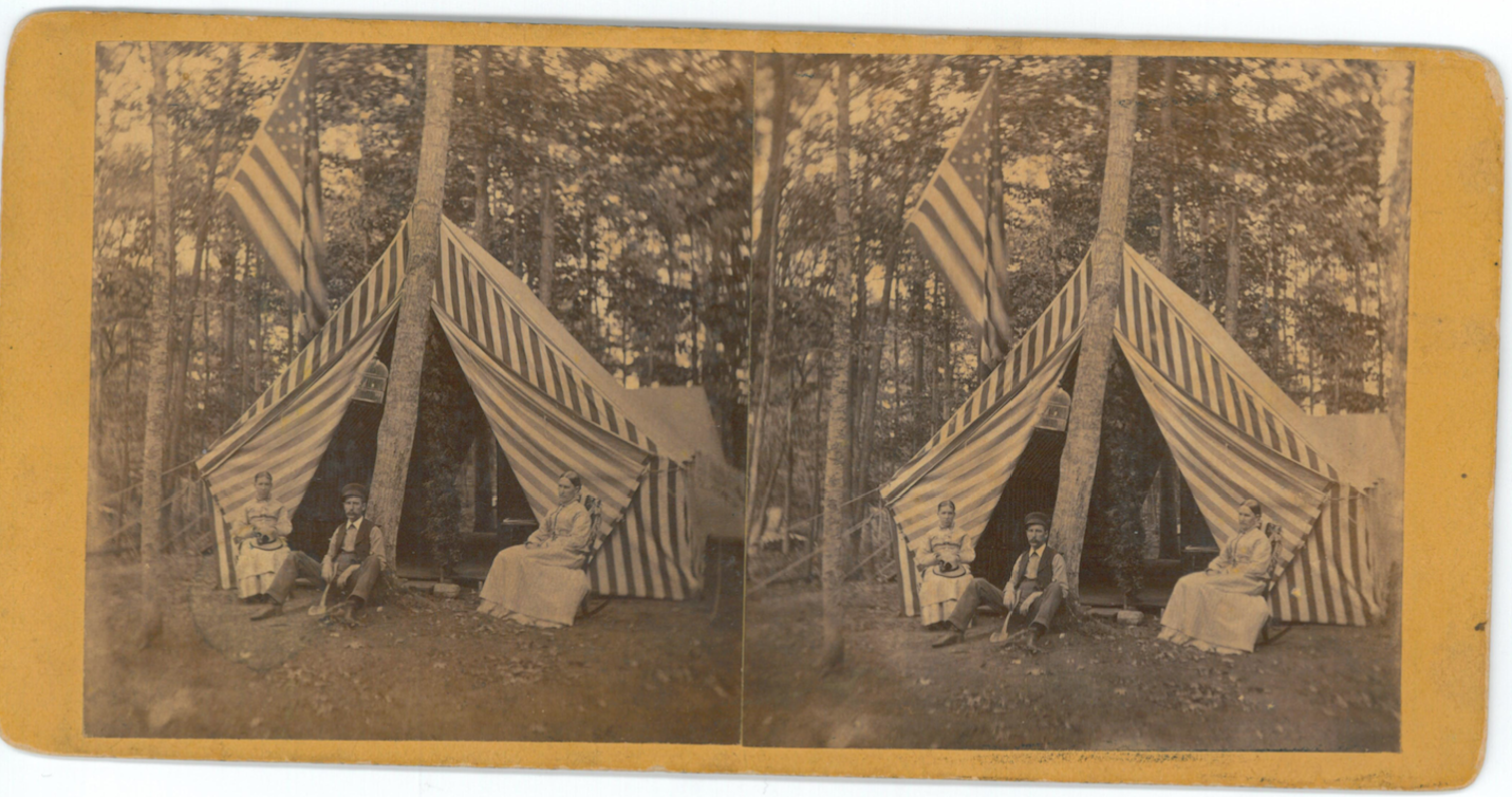 Tent camping at Terrace Park, near Morristown, NY