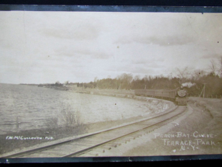 Railroad near St. Lawrence River near Morristown, NY