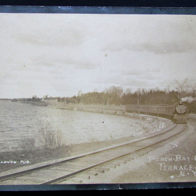 Railroad near St. Lawrence River near Morristown, NY