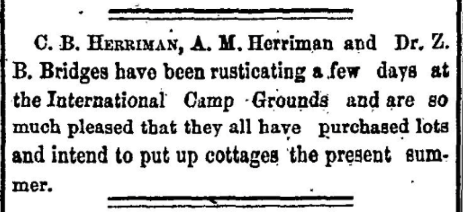 methodist Camp Meeting 1875