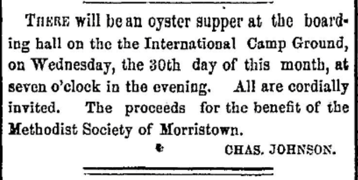 International Camp Ground near Morristown, NY