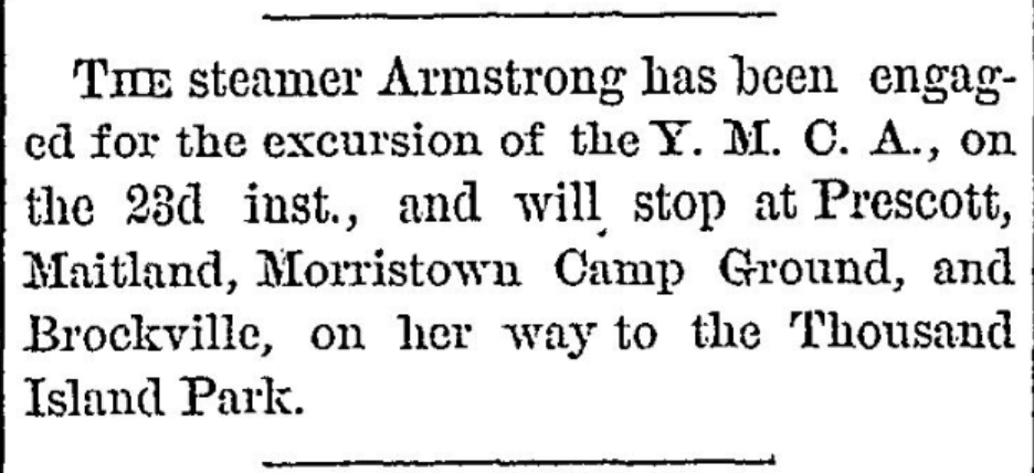 St. Lawrence river steamer Armstrong