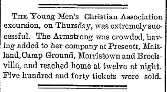 Methodist camp meeting near Morristown, NY 1877