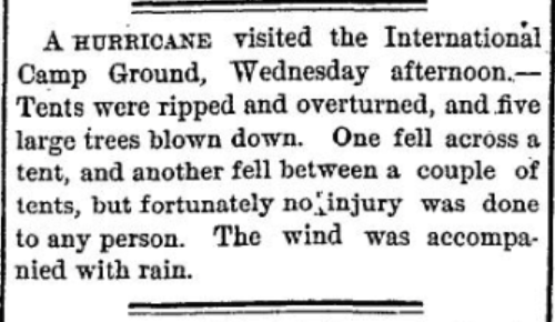Hurricane at Morristown, NY 1877