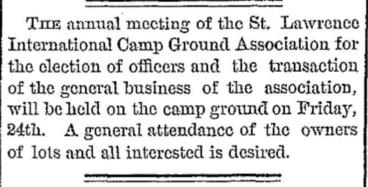 Methodist camp meeting NY 1877