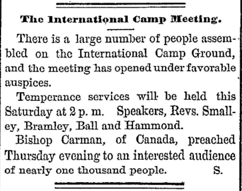 International camp ground camp meeting 1877